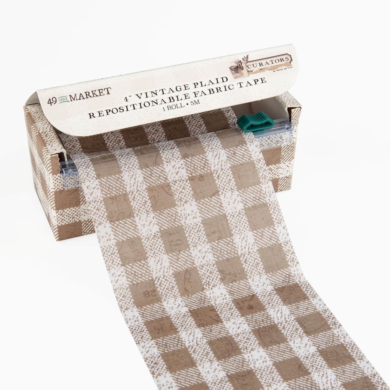 49 and Market Curators 4 Fabric Tape Roll Vintage Plaid